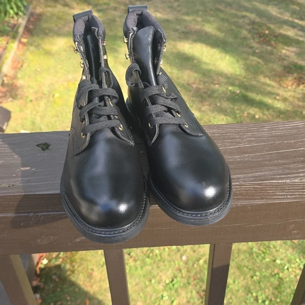 Work‎ American Mason Leather  Men's 6.5 Steel Toe Vibram Sole Weather Welt...